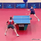 Ping pong behind-the-back shot (Quentin Robinot)