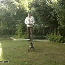 Testing RC helicopter