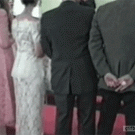 Wedding butt grab