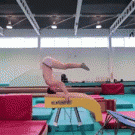 Putting on pants acrobat style