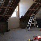 Workers hammer flip trick