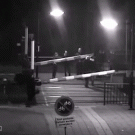 Woman escapes death at train intersection