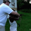Girl shotgun recoil fail