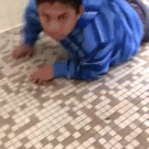 Surprise toilet visitor