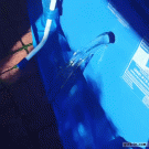 Water flowing without moving illusion