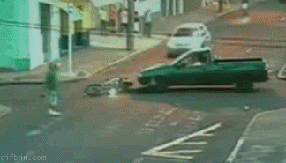 Car hits biker