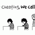 Teachers call it cheating, we call it teamwork