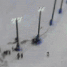 Ski jumping fail