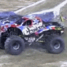 Monster truck back flip