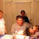 He was his own birthday candle