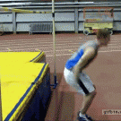 Standing high jump (184cm)