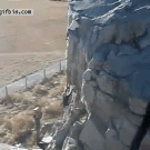 Rock climbing fail