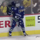 Hockey body check fail