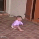 Baby creeping around