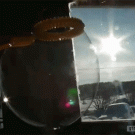 Freezing soap bubble (-30°C)