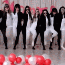 Black and white leg dance