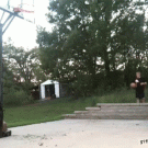 Basketball trick shot fail
