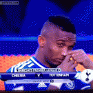 Samuel Eto sniffing