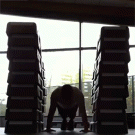 Amazing flying push-up