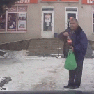 Old man drinks Coke from bottle