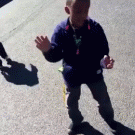 Black kid vs. white kid dancing