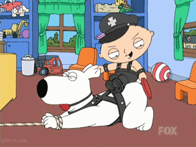 Family Guy - Kinky Stewie spanking Brian