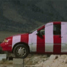 Rocket car crash test