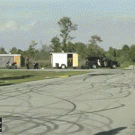 Bad ass biker shoots his gun