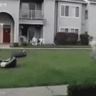 Acrobatic trick fail