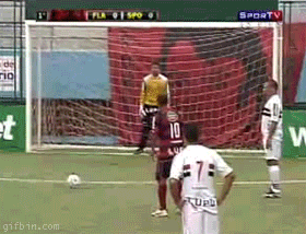 Show-off penalty kick fail