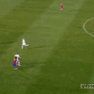 Soccer player loses ball