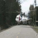 Air ambulance hits power lines