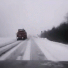 Driver slips and almost crashes