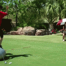 Putting off a fitness ball