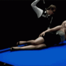 Round pool trick shot
