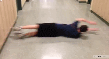 Hallway swimming