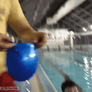 Putting swimming cap on like a boss