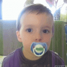 Kids spins pacifier