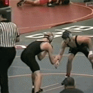 Wrestler hits referee