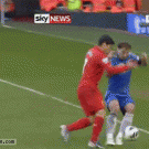 Luis Suarez bites Branislav Ivanovic