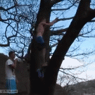 Rope swing fail
