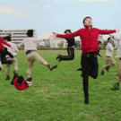 People moving video magic trick