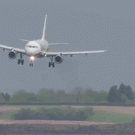 Strong crosswind landing