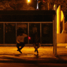 Bus stop sniper prank