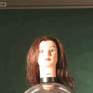 Doll's head vs. electrostatic generator