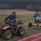 Redneck chair spinner thrill ride