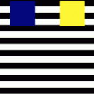 Falling squares optical illusion