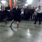NYPD officer breakdances