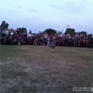 Rodeo backflipping fail