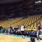 LeBron James full court shot